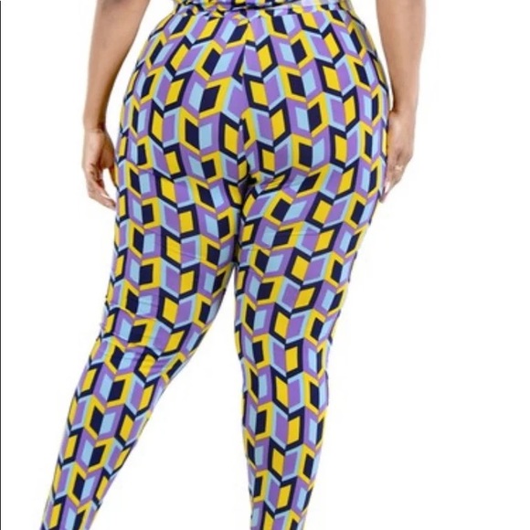 Multicolor Top with Tights Set - Picture 2 of 2